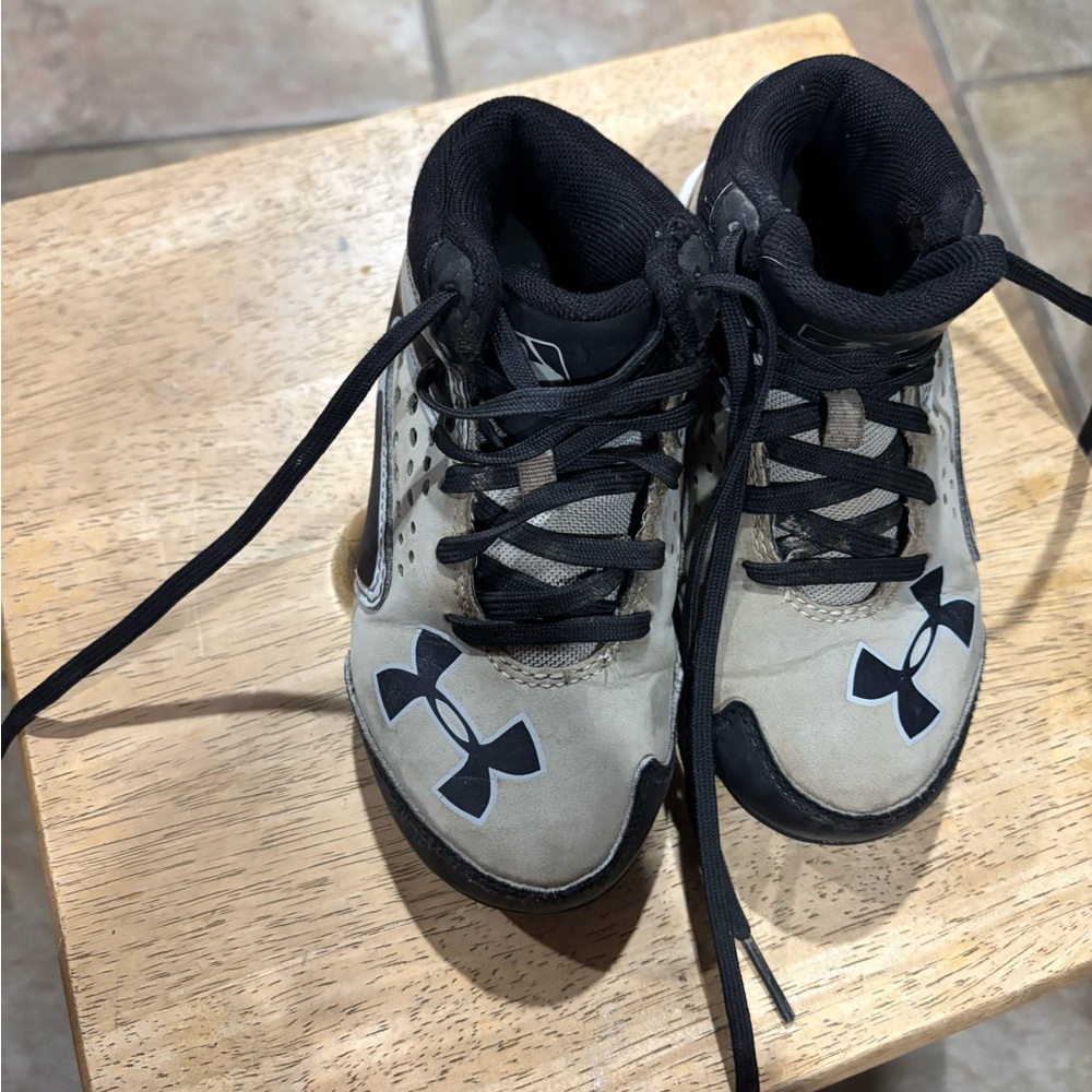 Under Armour Kids Ball Cleats Black and Gray